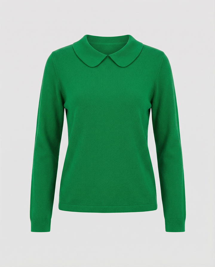 Collar knit sweater women