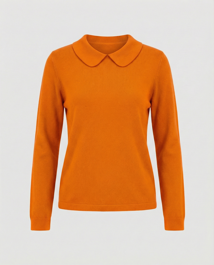 Collar knit sweater women