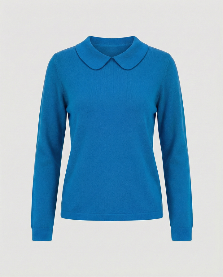 Collar knit sweater women