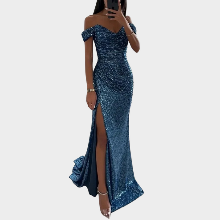 Mune | Women's Long Elegant Evening Dress with Slit for Women