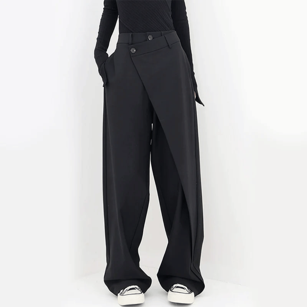 Mune | Wide-Leg Pants - Asymmetrical & Luxurious Wide-Leg by Isabella Vionnet