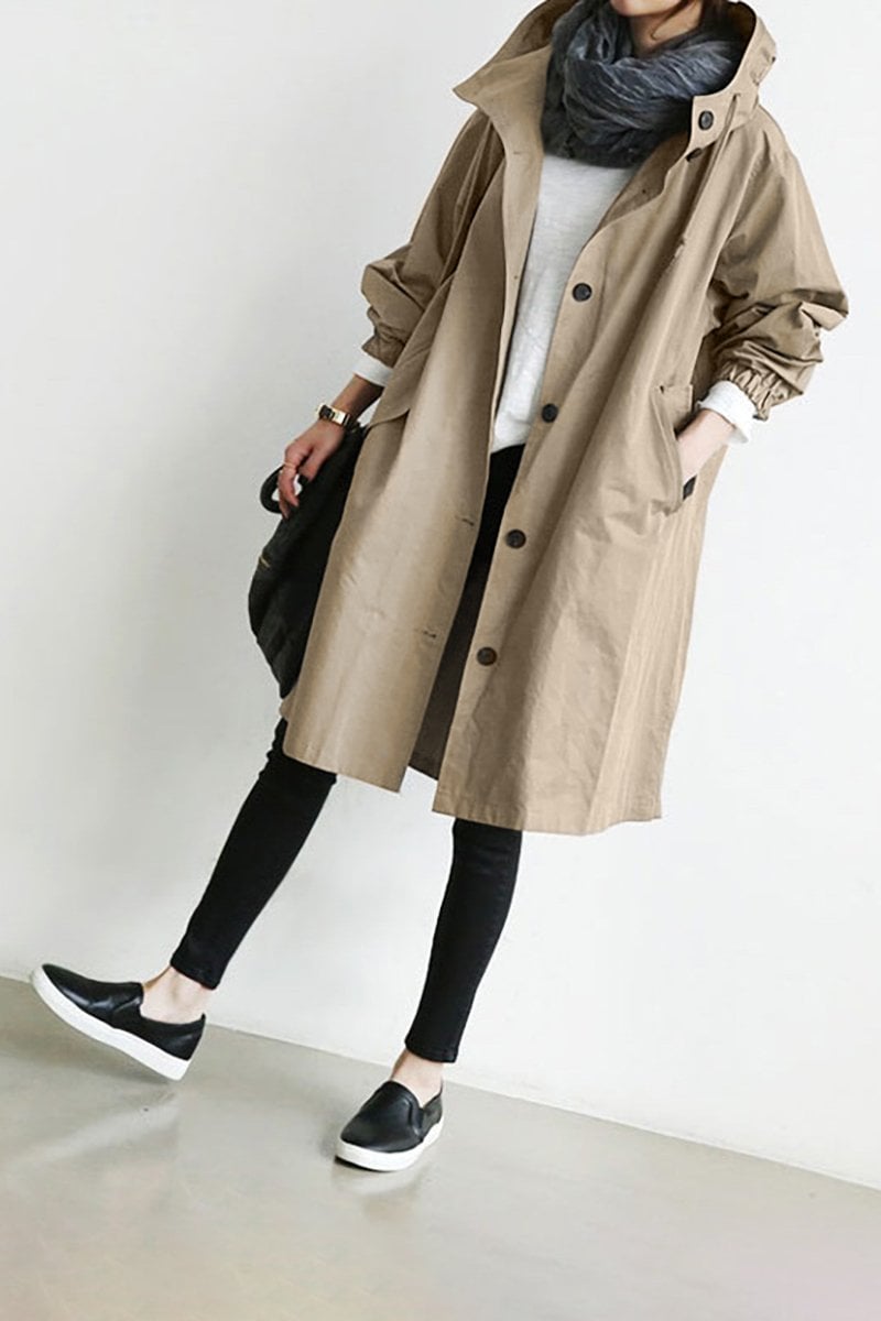 Mune | Trench coat with hood for women