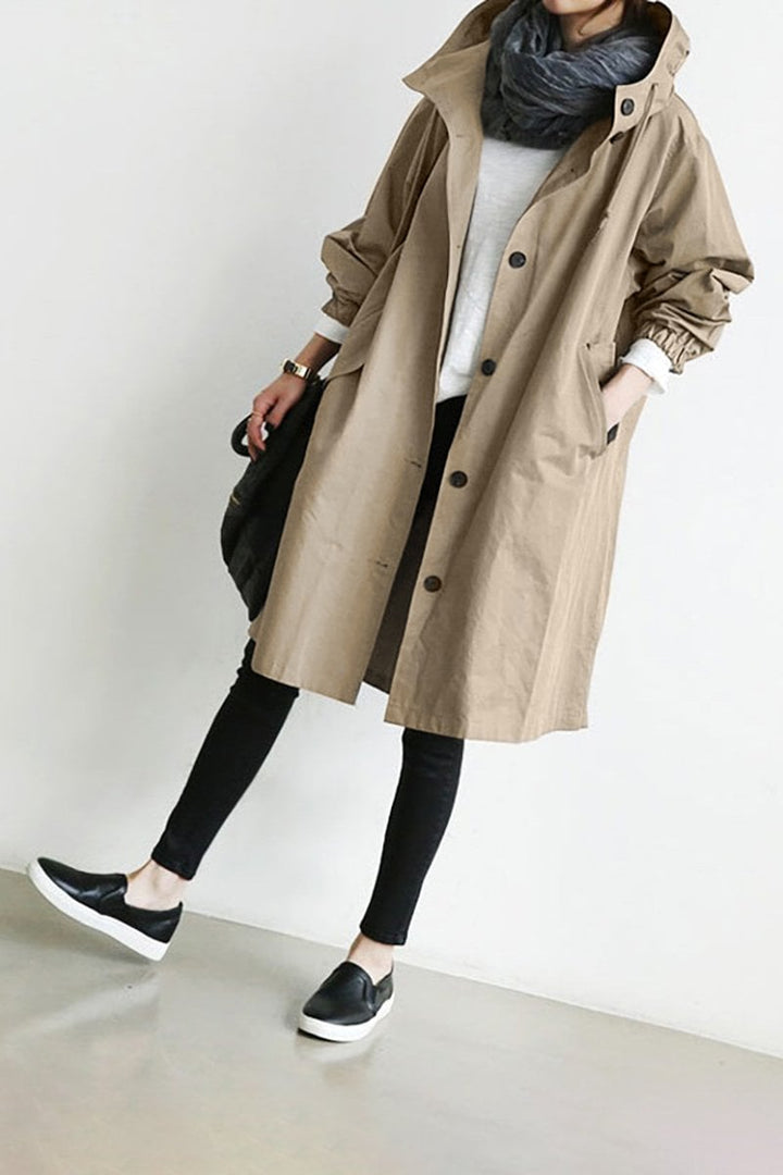 Mune | Trench coat with hood for women