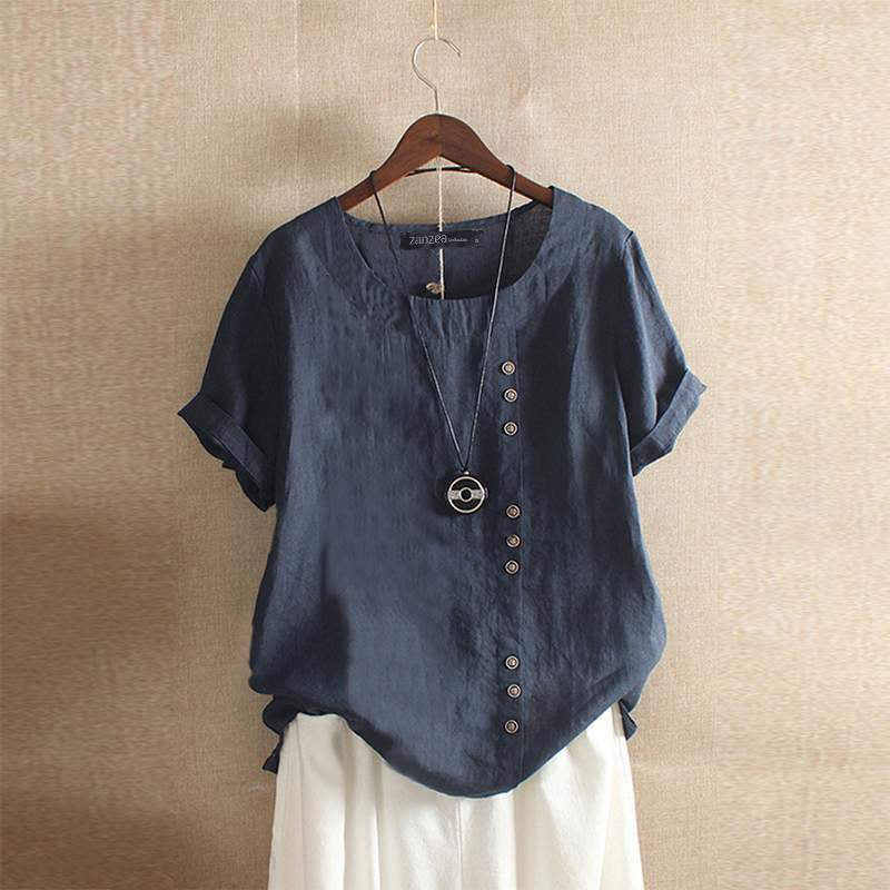 Mune Fashion - Blouse made of high-quality cotton with beautiful button closure