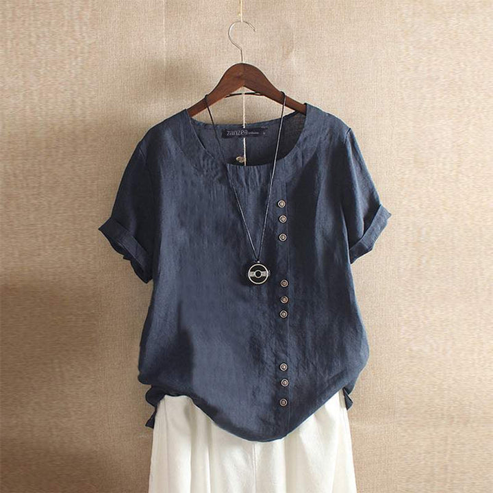 Mune Fashion - Blouse made of high-quality cotton with beautiful button closure