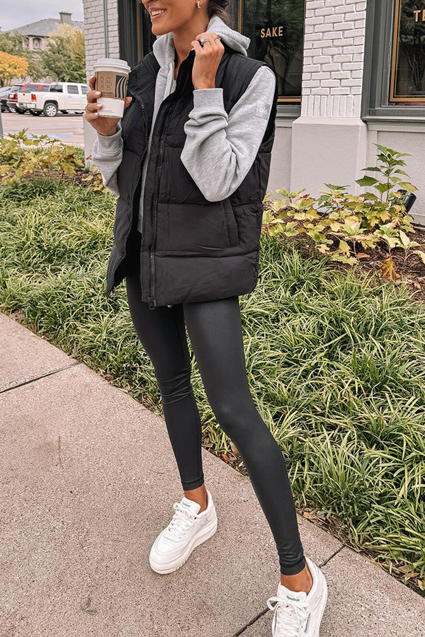 Mune | Color Fashionable Casual Style Cotton Vest Jacket