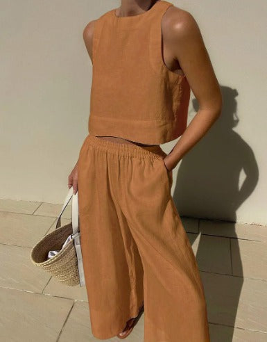 Mune Fashion | Linen Two-Piece Summer Set Women