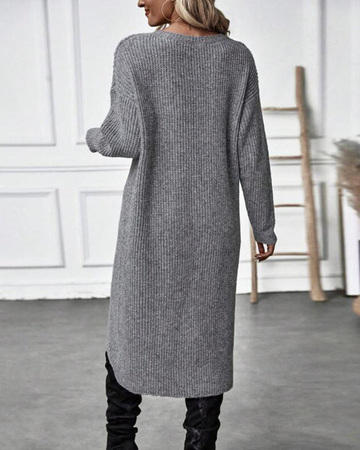 Mune | Sweater dress with irregular hem