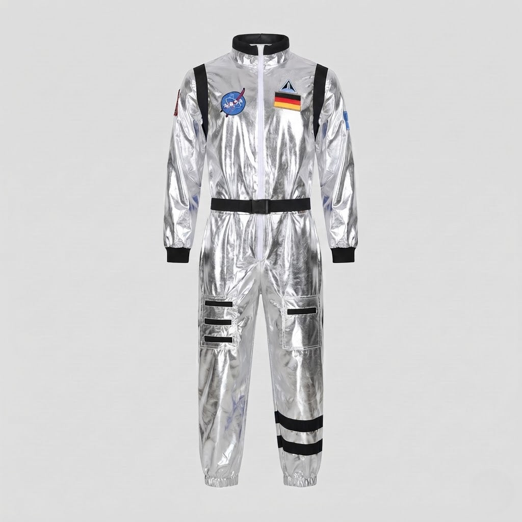 Men's futuristic space suit with reflective surface Mune Fashion