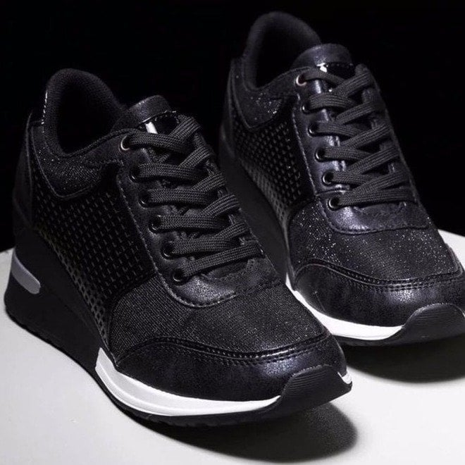 Orthopedic sneakers with high heel and wedge heel Mune Fashion