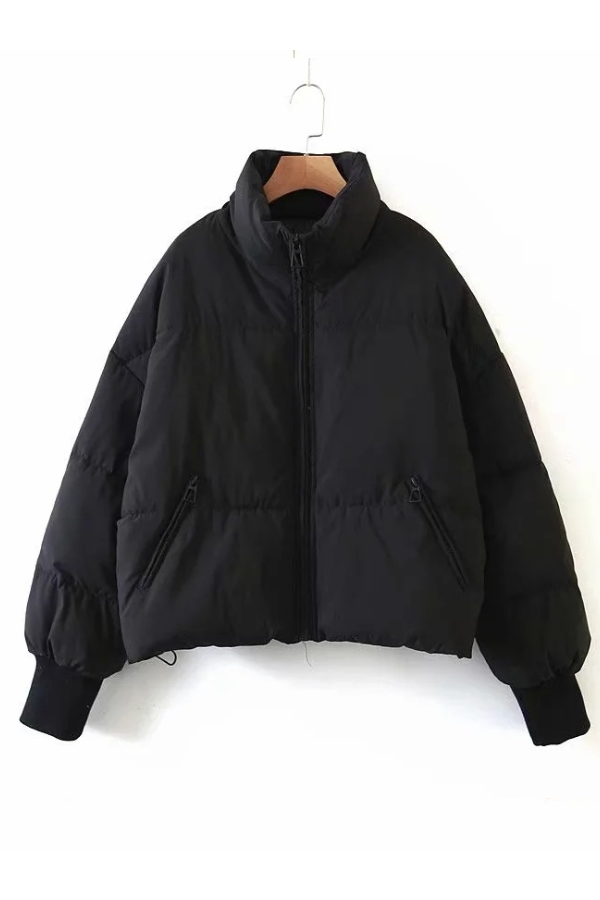 Mune | Collar Zipper Pocket Thick Warm Cotton Jacket