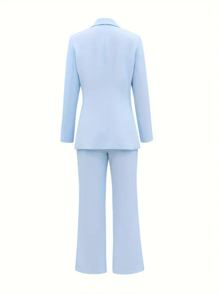 Mune | Elegance Notched Lapel Blazer & High-Waisted Pants