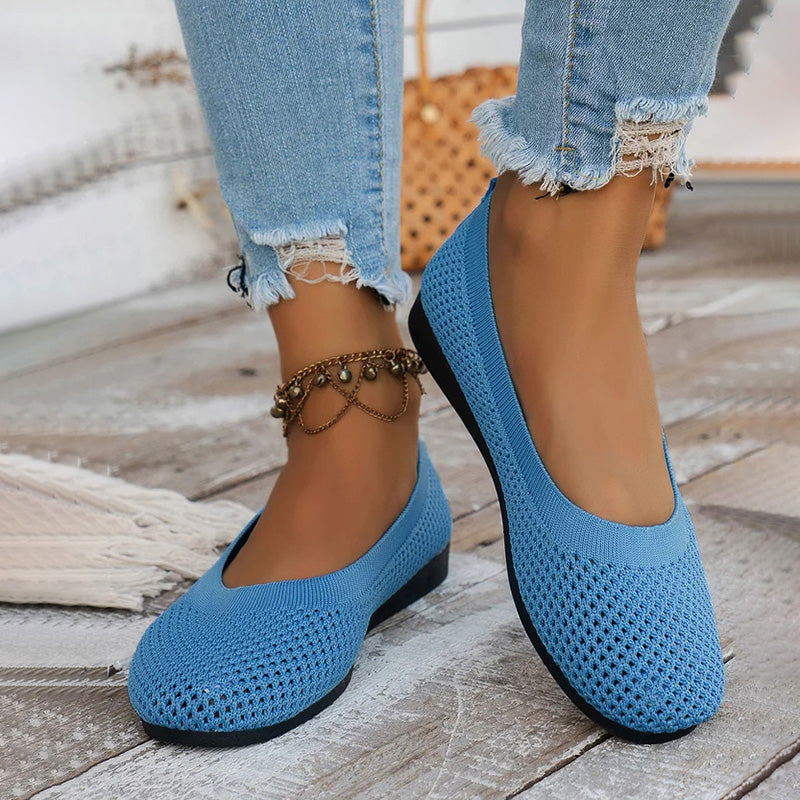 Casual Breathable Flat Shoes Mune Fashion