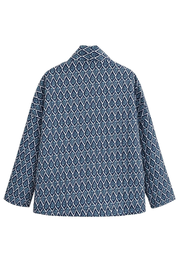 Mune | Print Loose Lightweight Cotton Jacket