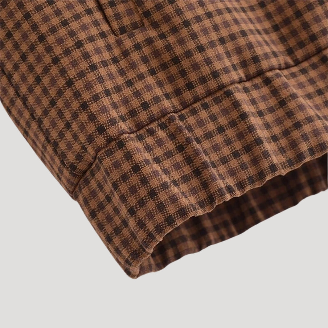 Mune | Women's lightweight checked Zip-Up casual spring jacket