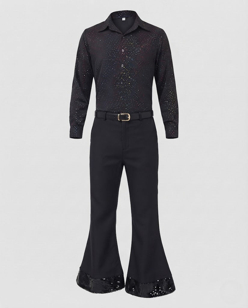 Men's disco costume with glitter details Mune Fashion