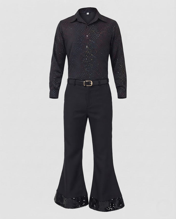 Men's disco costume with glitter details Mune Fashion