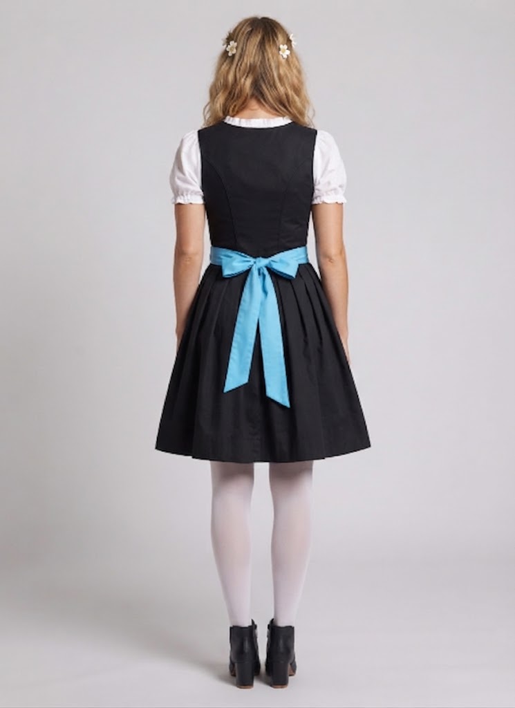 Women's traditional dress with floral design and ruffle details Mune Fashion