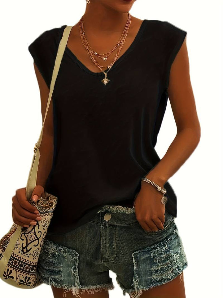 Mune Fashion Women's V-Neck Sleeveless Top