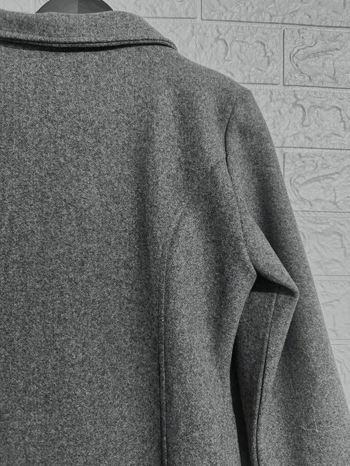 Mune | Woven Single-Breasted Coat