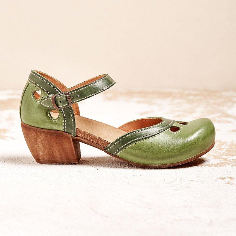 Orthopedic sandals with low heel