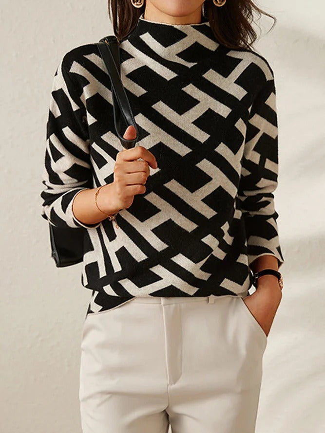 Mune | Comfortable and beautiful geometric shaped sweater