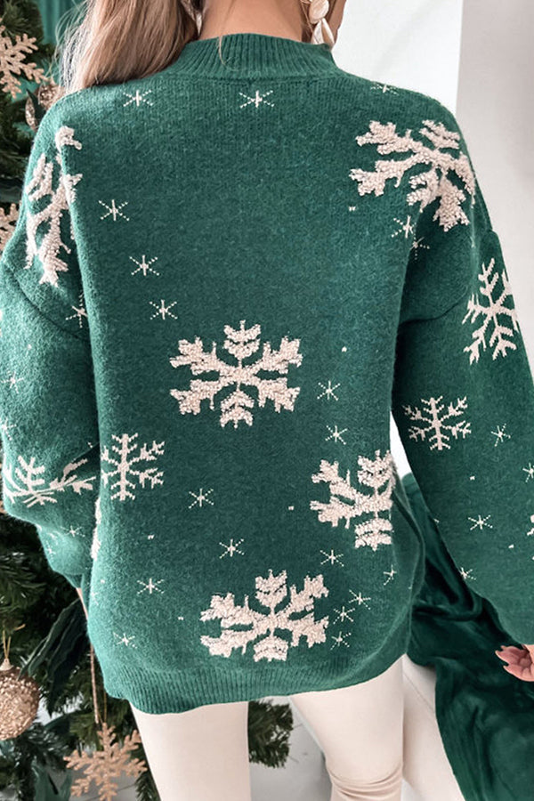 Mune | Turtleneck Christmas Print Knitted Sweater
