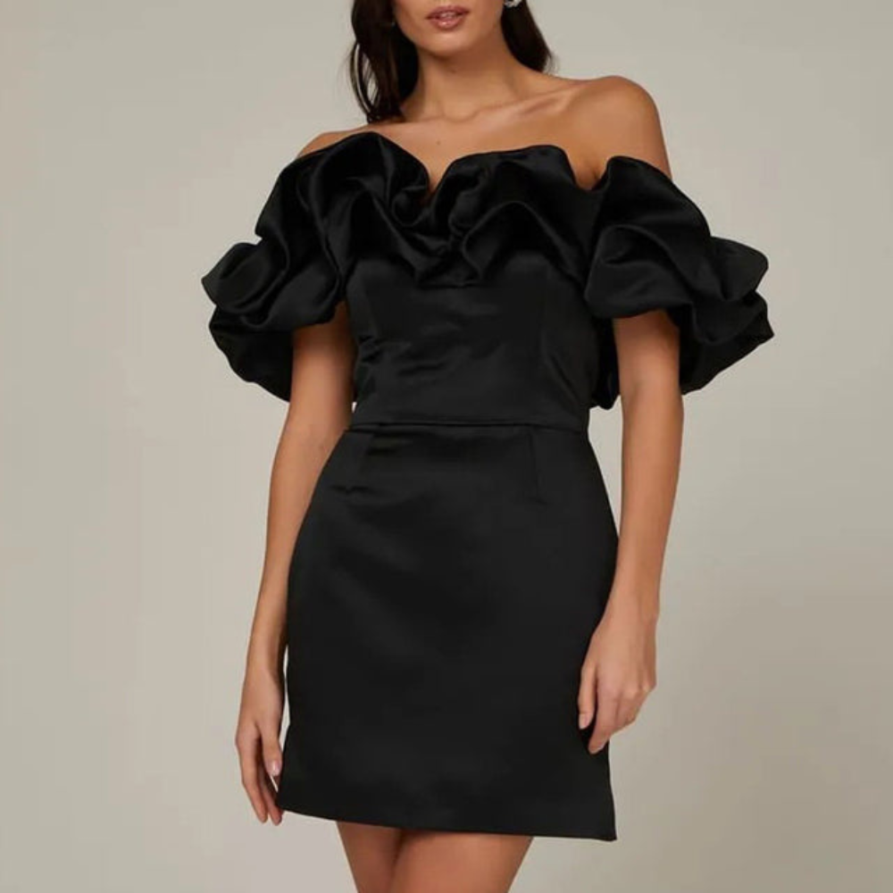 Mune Fashion  | Women Wedding Guest Ruffle Mini Dress