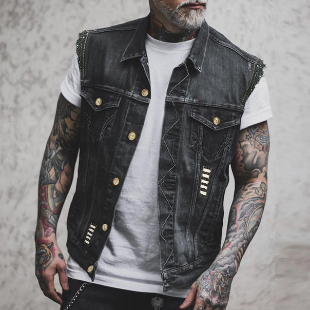 Mune Fashion Stylish Denim Vest for Men