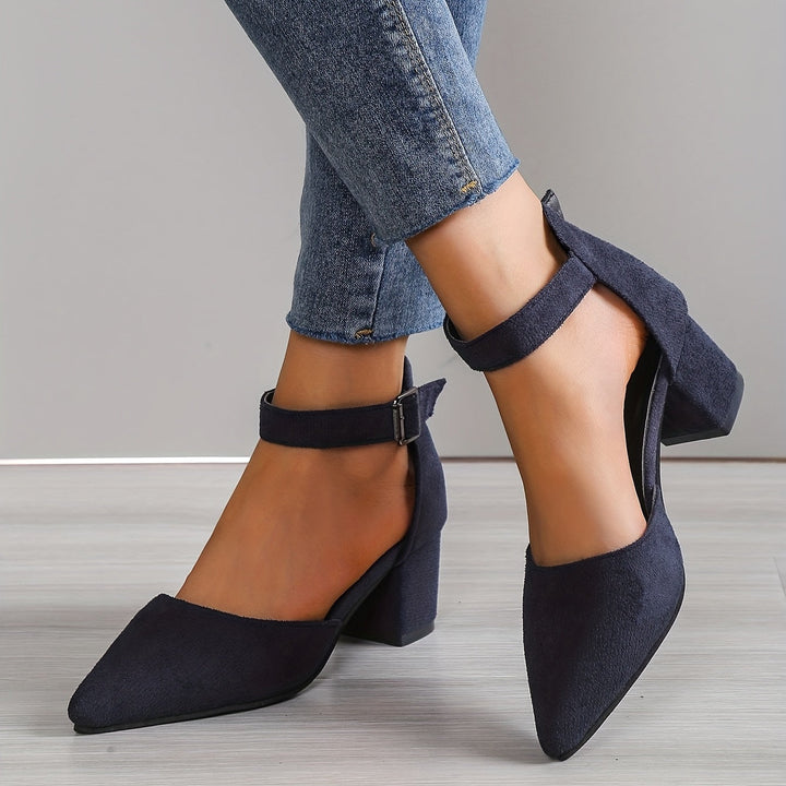 Mune Fashion | Women's sandals with block heel lacing, with ankle straps, Elegant