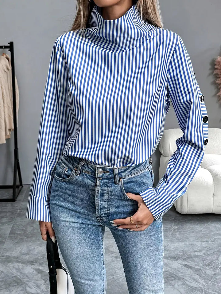 Mune Fashion | Stylish Striped Cotton Blouse