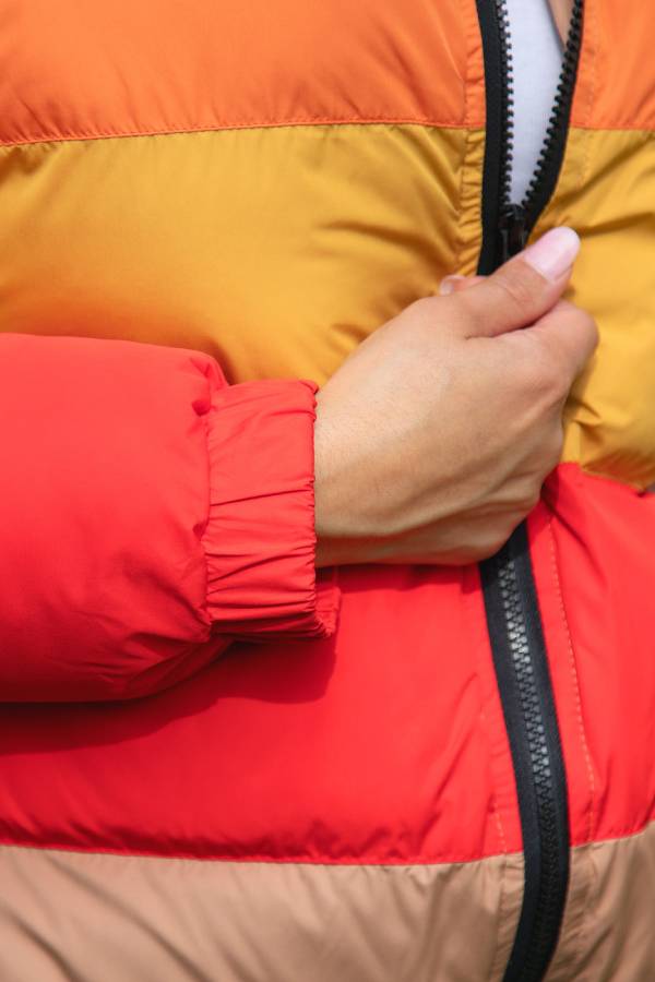 Mune | Sunglow Color Block Puffer Coat
