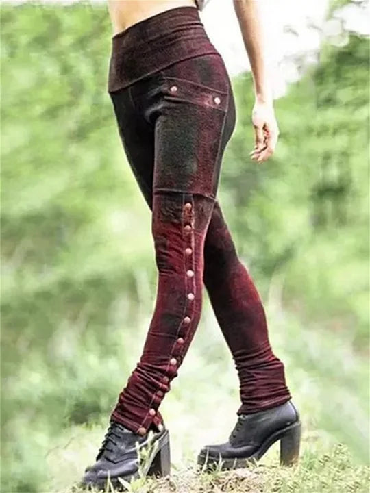 Mune | Leggings with Faded Button