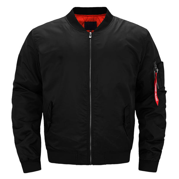 Men's  padded bomber jacket with contrast quilted lining sleeve zip utility pocket and ribbed trims Mune Fashion