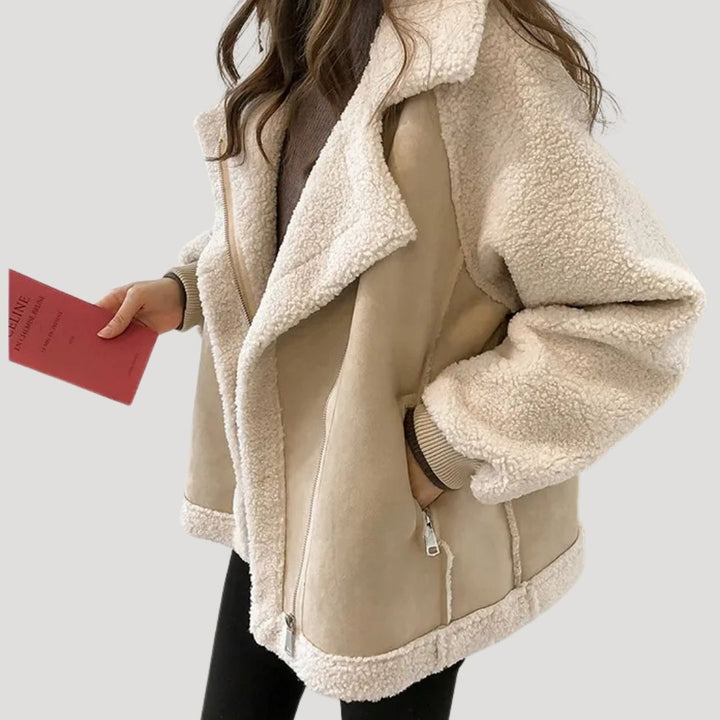 Mune | Women Teddy warm Winter zipper jacket