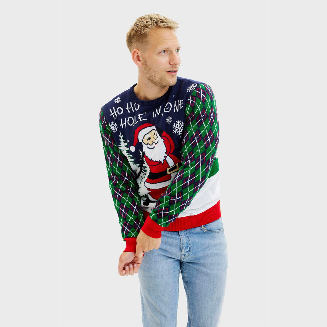 Mune | Ho Ho Hole In One Christmas Sweater Men