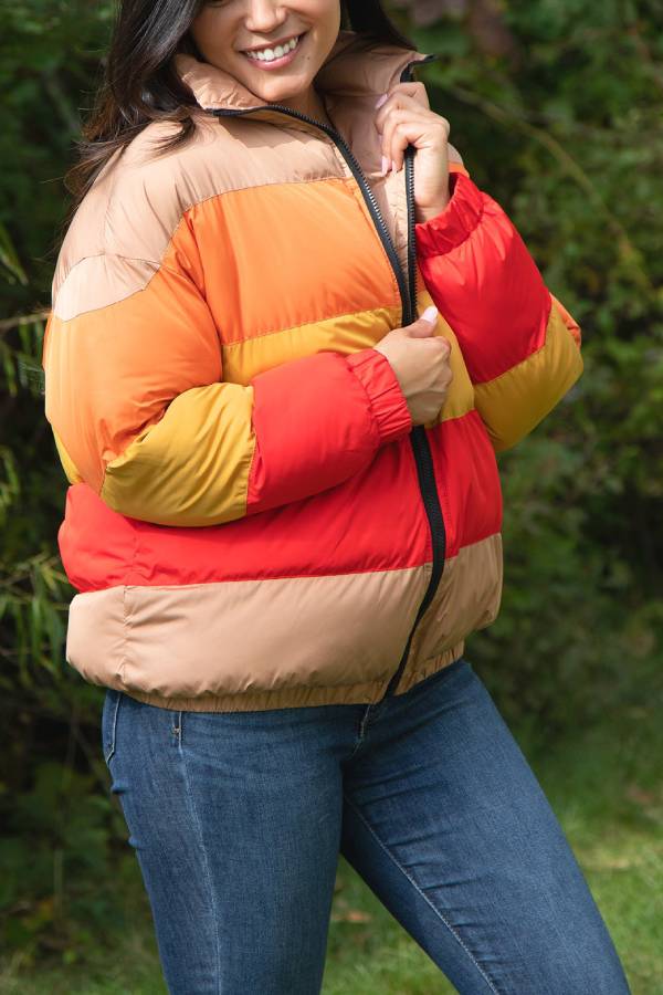 Mune | Sunglow Color Block Puffer Coat