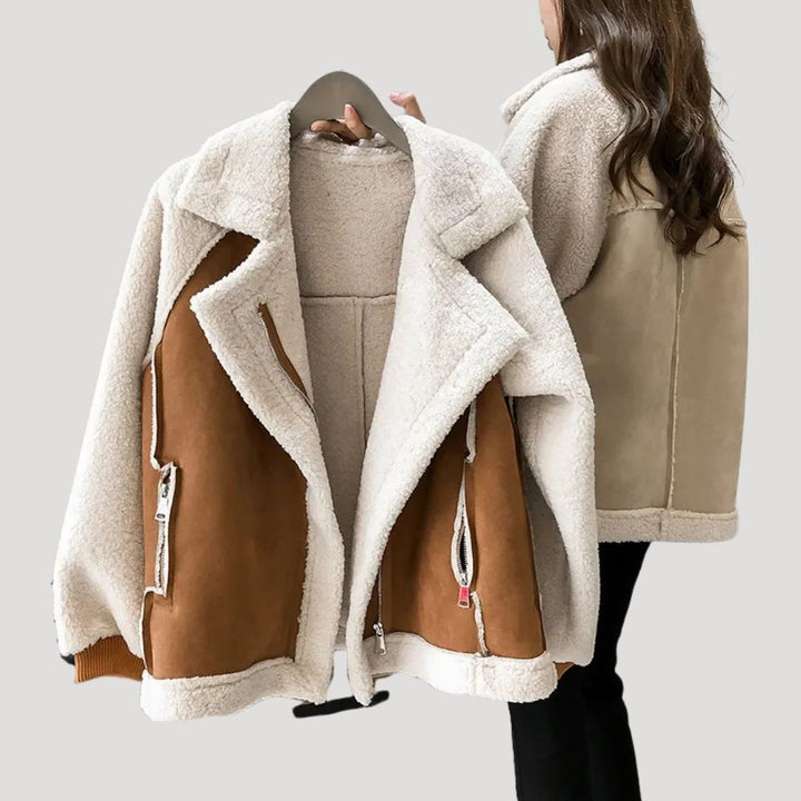 Mune | Women Teddy warm Winter zipper jacket
