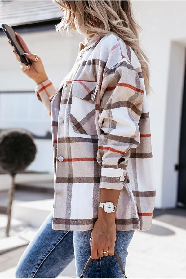 Mune | Feeling Plaid with Pockets Relaxed Jacket
