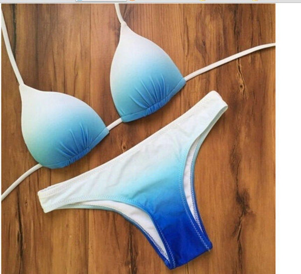 Ladies triangle bikini with elastic straps Mune Fashion