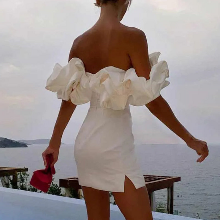 Mune Fashion  | Women Wedding Guest Ruffle Mini Dress