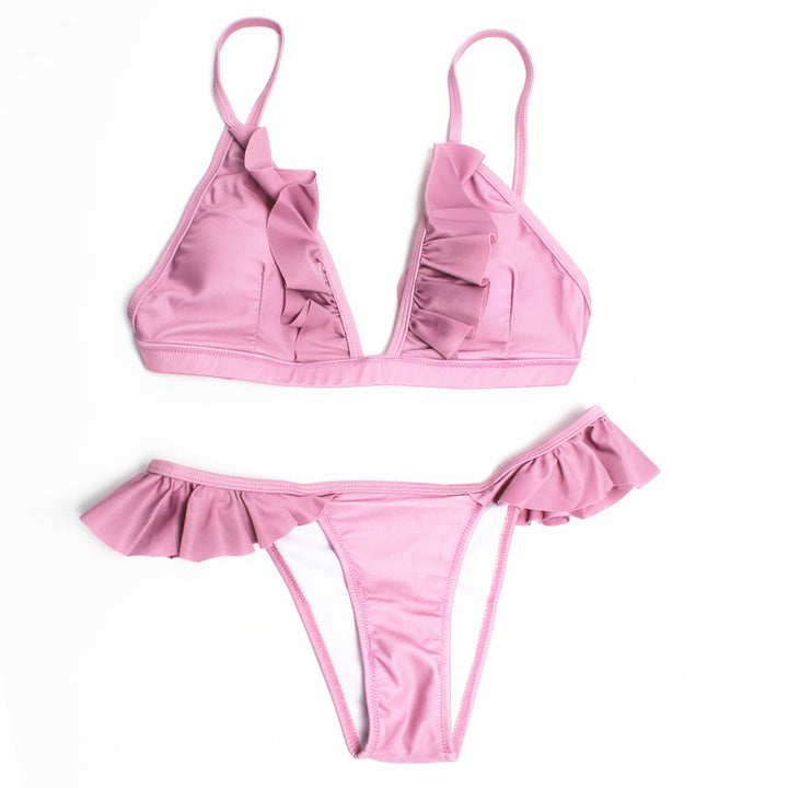 Women Ruffle Cut Triangle Bikini Mune Fashion