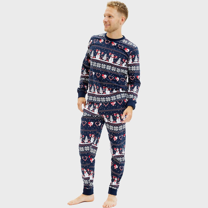 Mune | Christmas Heart Christmas Pajamas Navy Men's