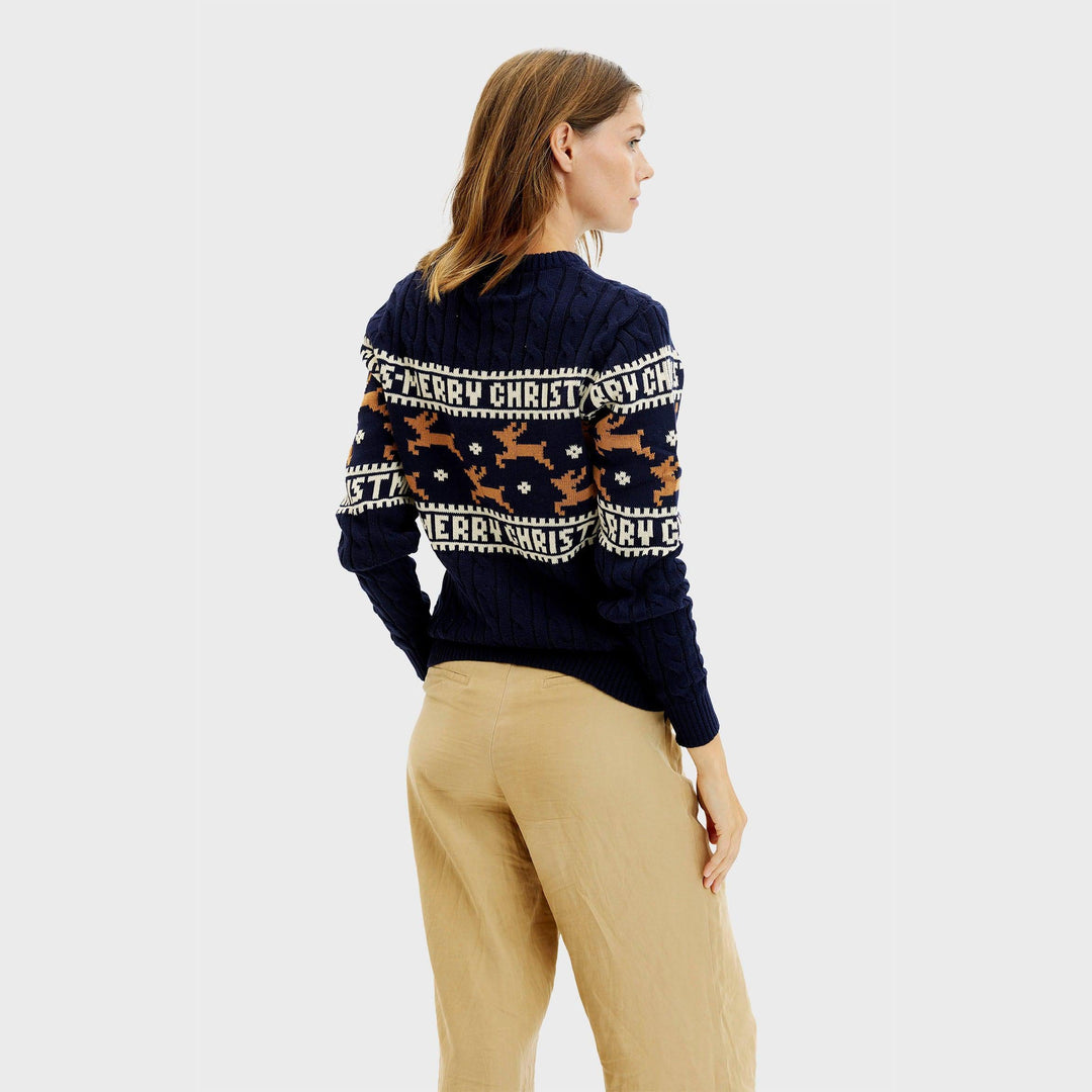 Mune | The elegant Christmas sweater blue women's