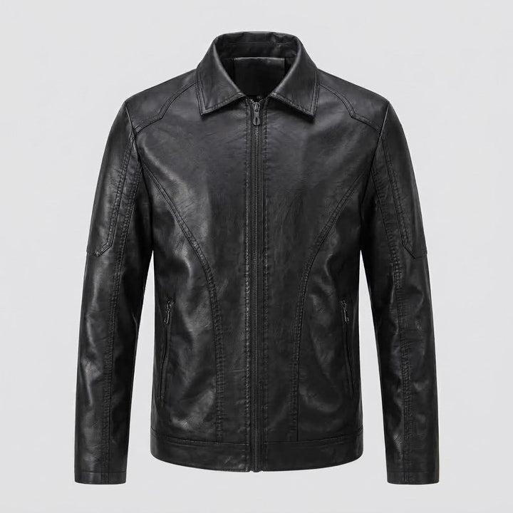 Men's Modern Faux Leather Jacket Mune Fashion
