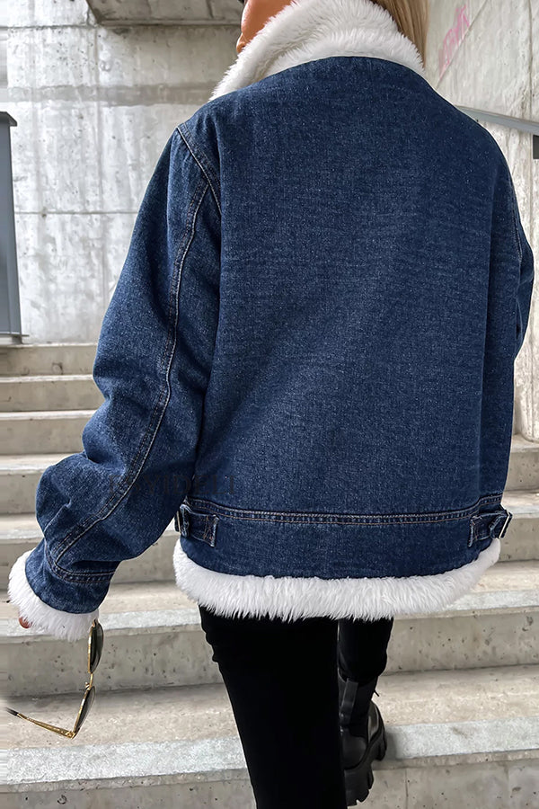 Mune | Wool Patchwork Revers Loose Casual Jacket