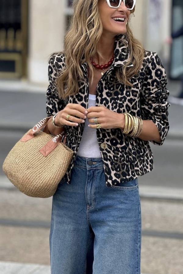 Mune | Cropped Leopard Jacket