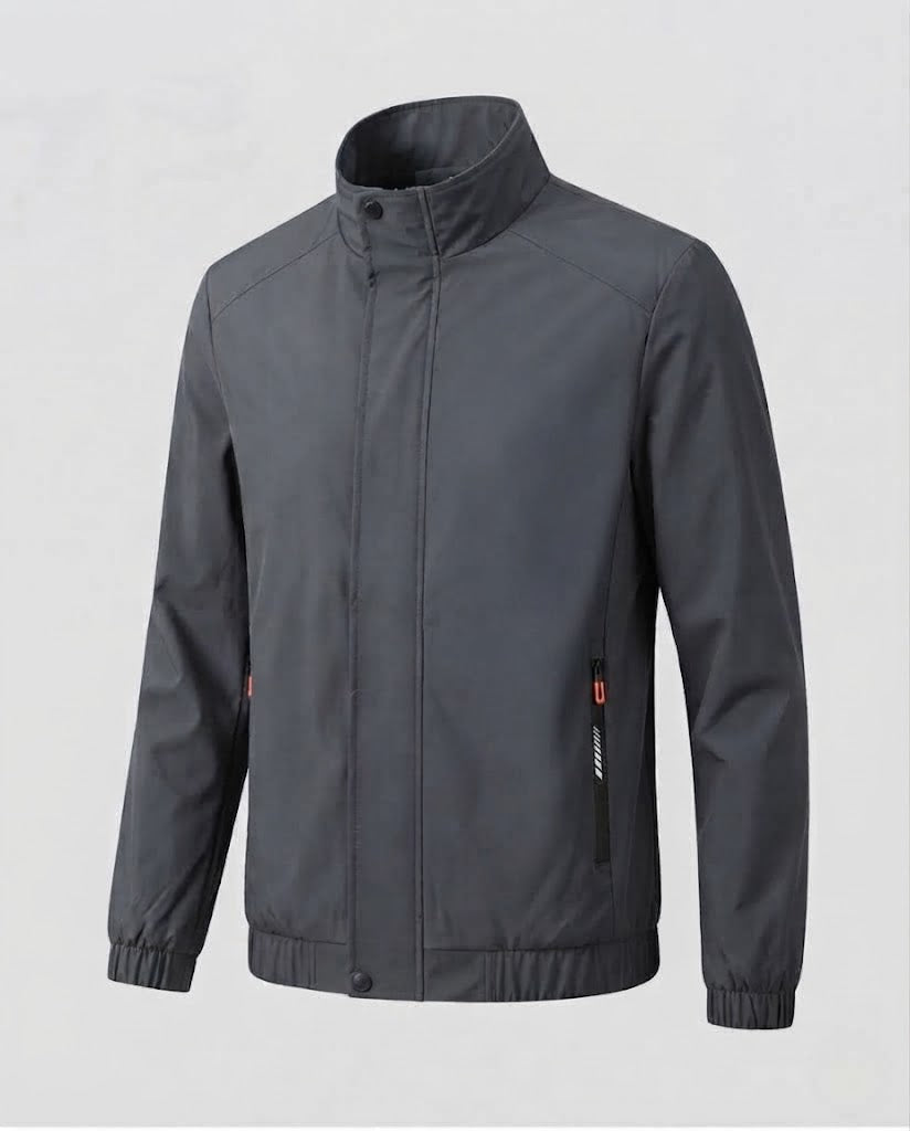Men's fashionable transitional jacket with practical zippered pockets Mune Fashion
