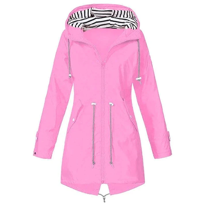 Women’s Casual Hooded Lightweight Raincoat