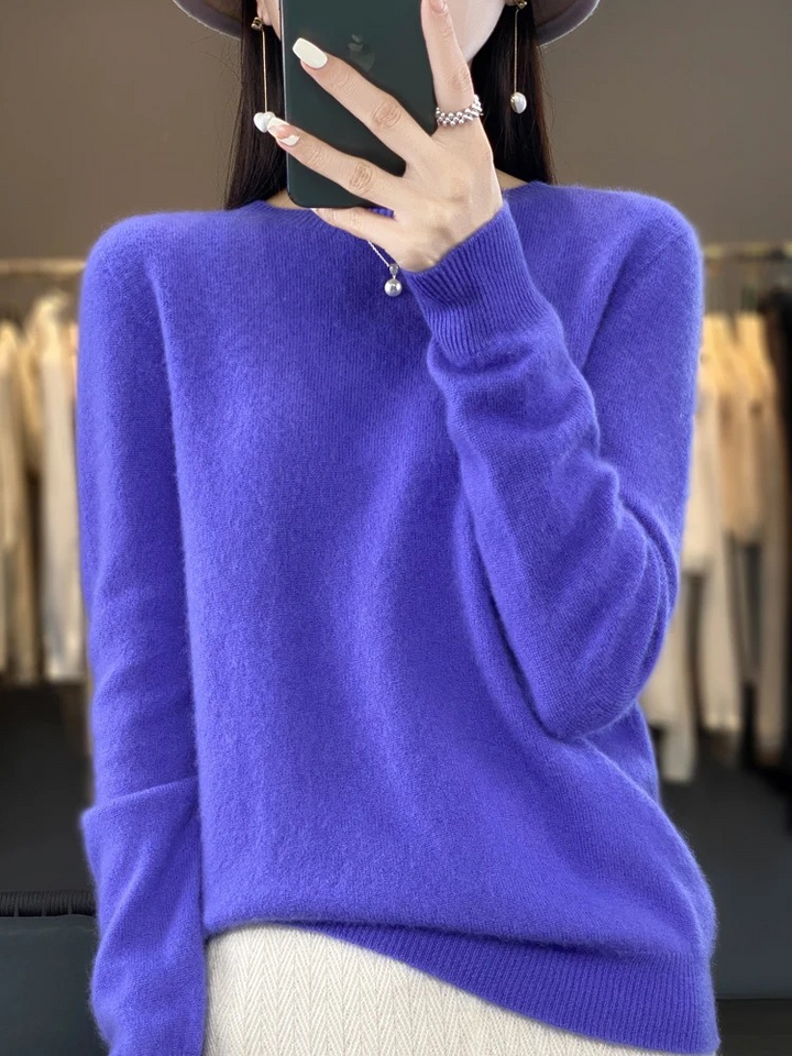 Mune | Cashmere Sweater Women Round Neck Soft and Elegant Knit Sweater